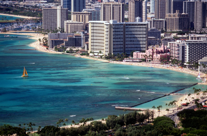 Waikiki Beach Honolulu Hawaii USA